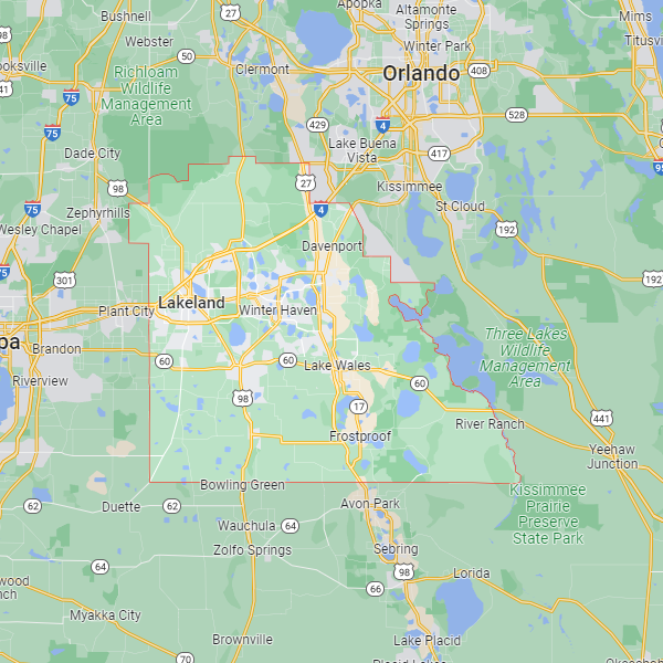 polk county google map